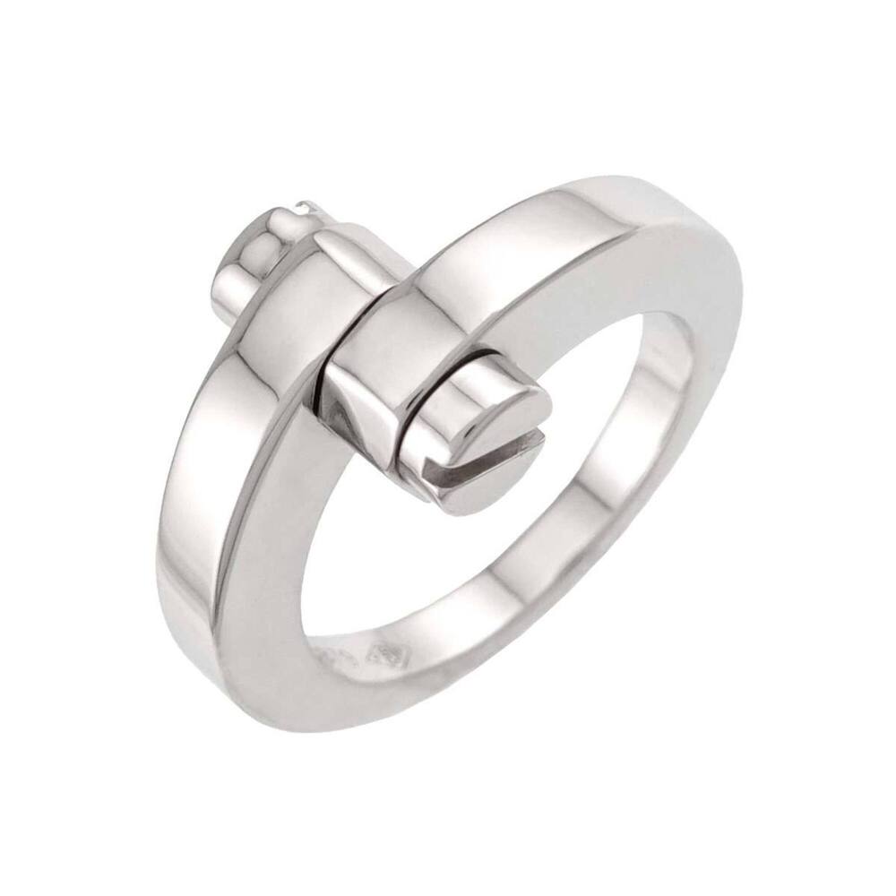 Cartier Menotte Ring #56, 18K White Gold (750)